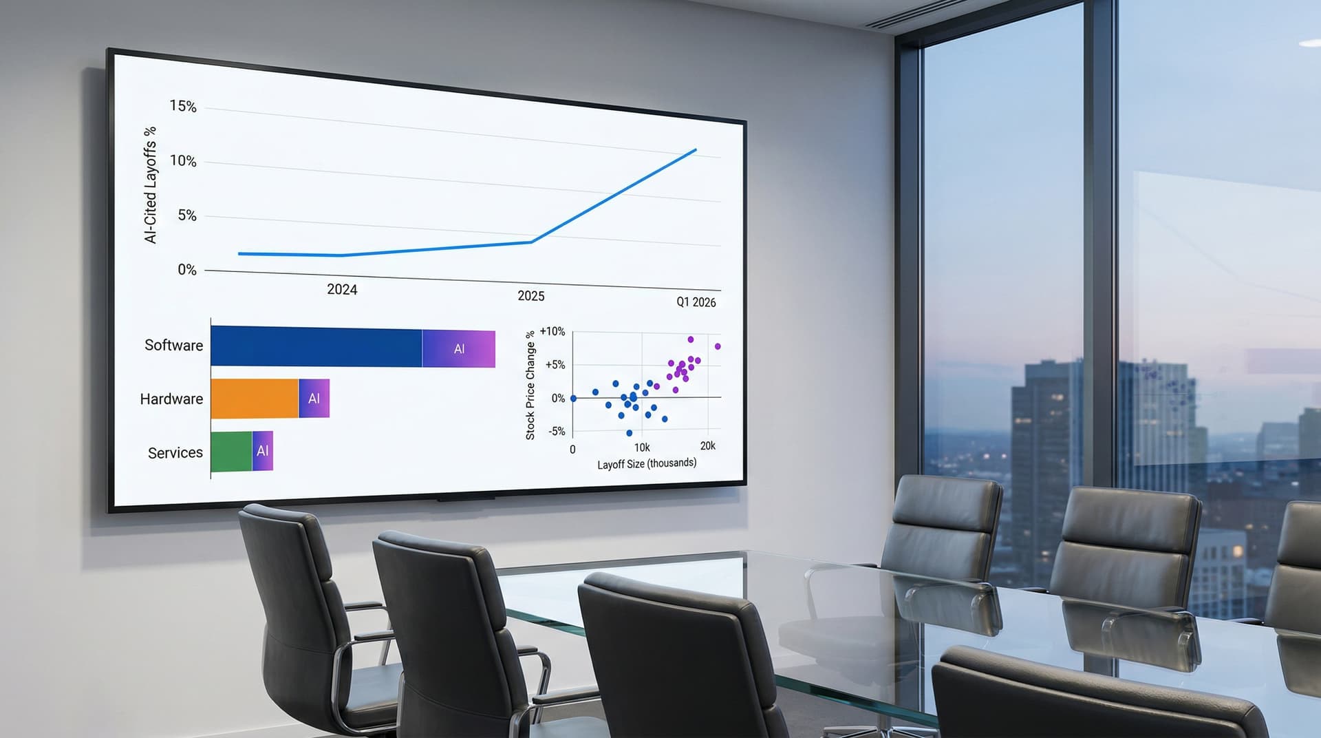 AI Layoff Visualization Reveals 45% Tech Cuts Cite AI