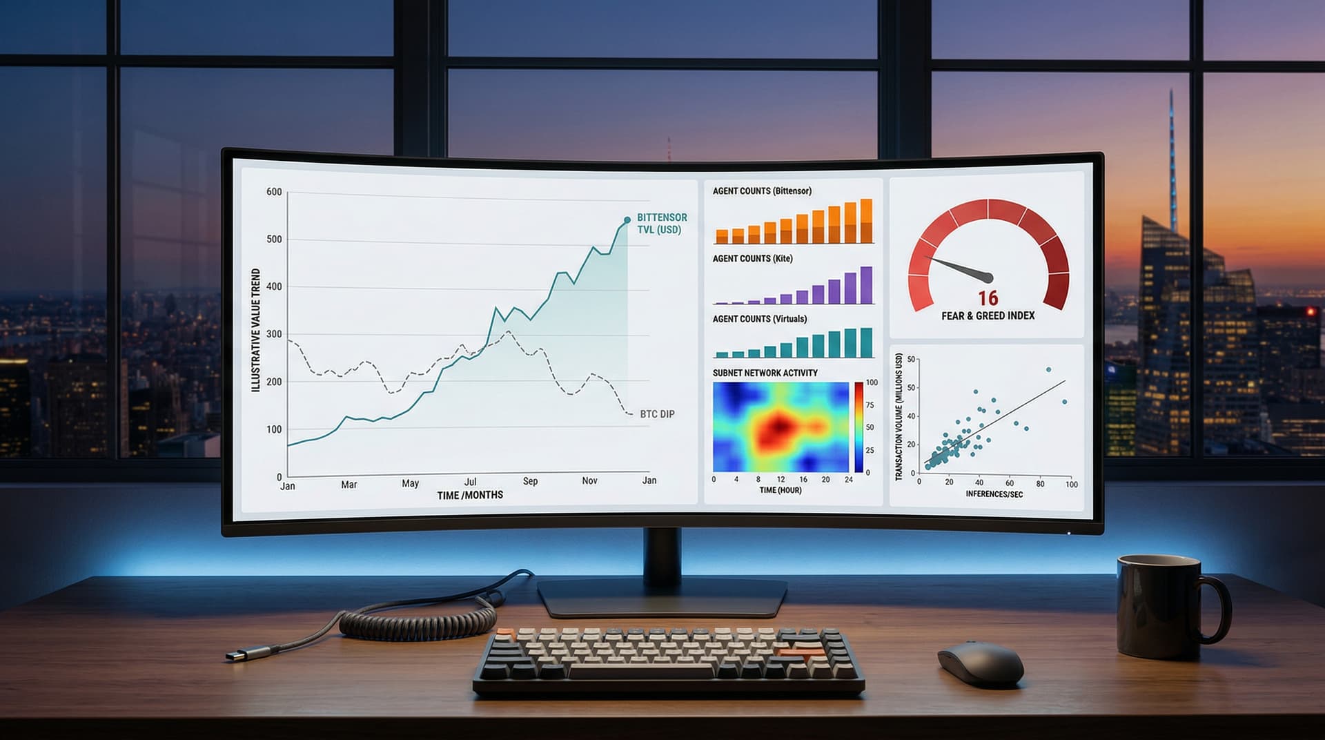 AI Agents Crypto Stats: Bittensor TVL Hits $2.8B