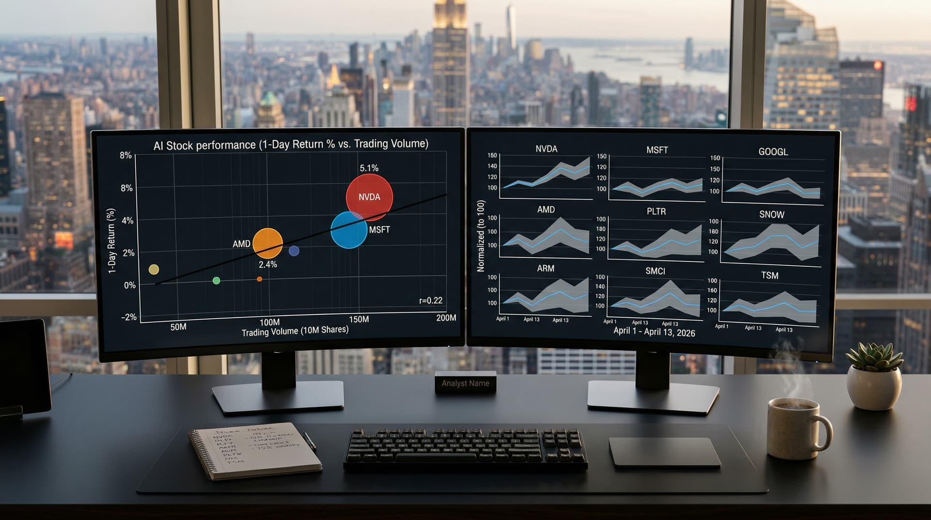 AI Stock Visualization Reveals 4.2% Gains in Top 10 AI Picks