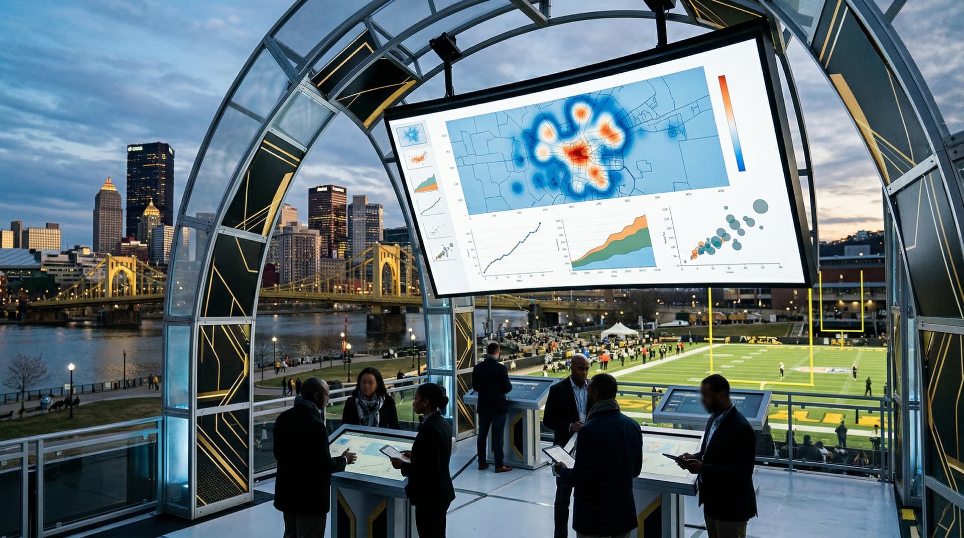 Pittsburgh AI Viz Dashboards Reveal 15K Jobs, $450M at NFL Draft