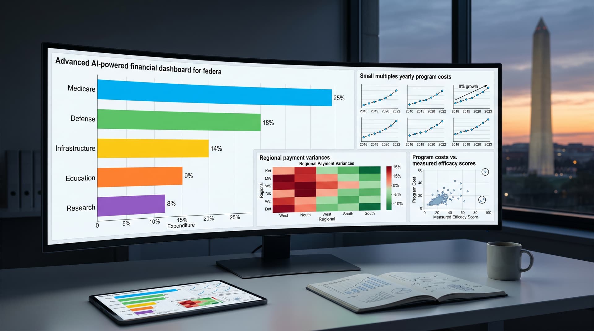 AI Dashboards Boost Visibility 40% Across $4.5 Trillion Federal Programs