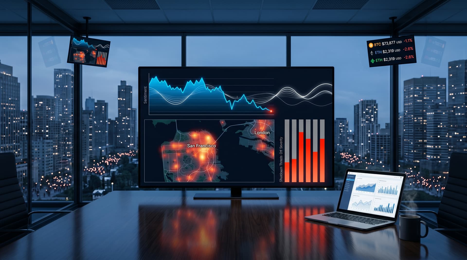 AI Backlash Visualization Tracks Protests as Fear & Greed Hits 23