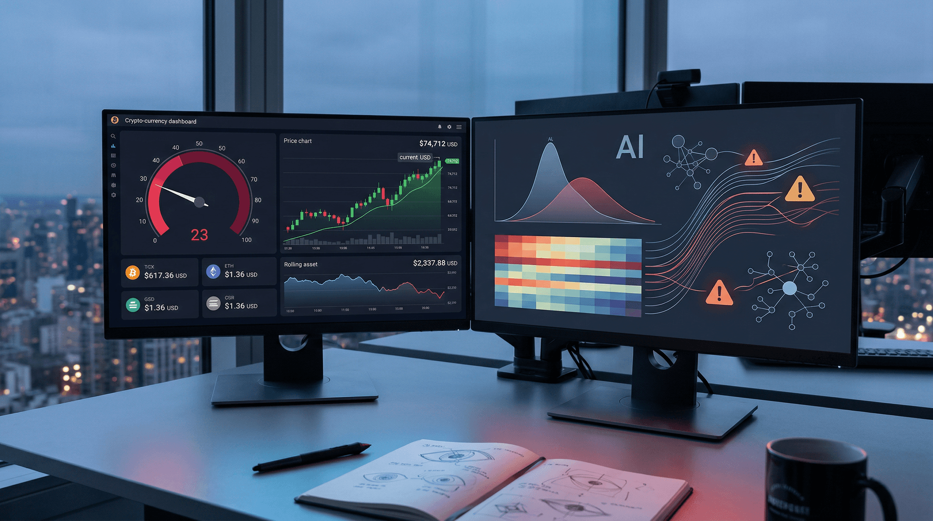 AI Risk Perceptions Drop Crypto Fear Index to 23
