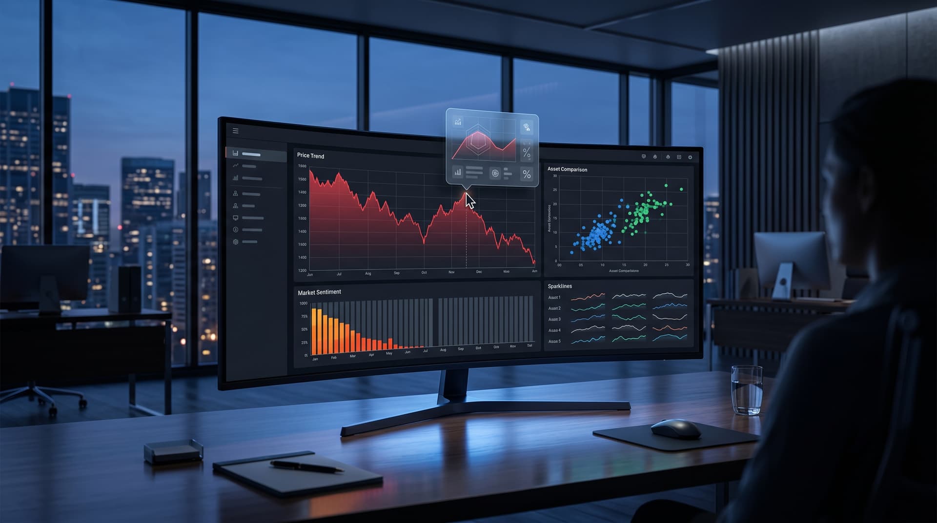 Amazon QuickSight Custom Tooltips Reveal BTC $74,071 USD and Fear Index 23