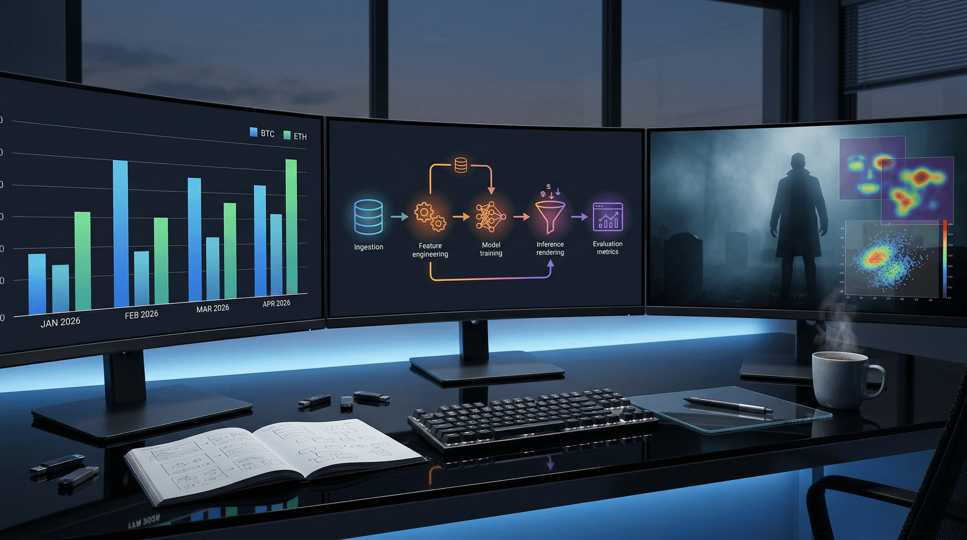 Data Science Pipeline Visualization Drives AI Kilmer Trailer, BTC $74,984