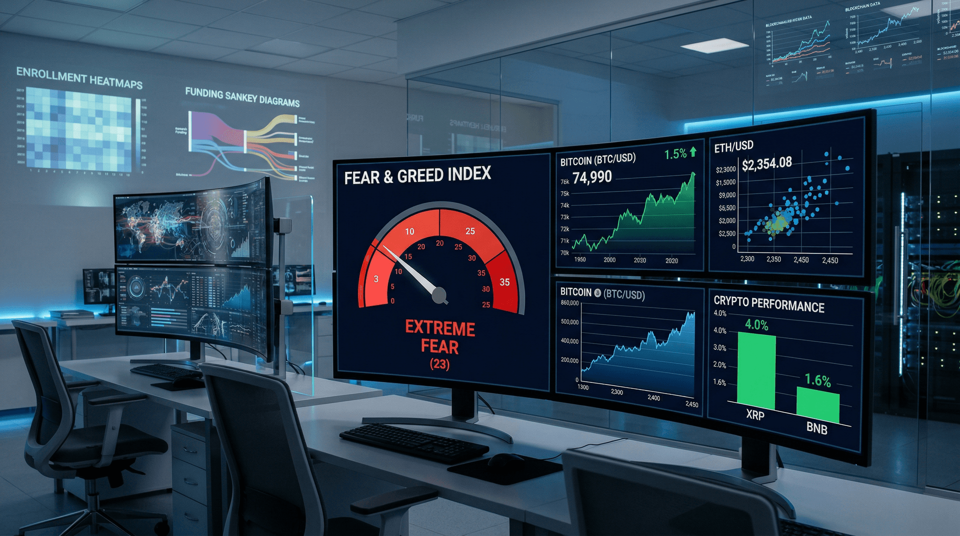 NJIT Launches AI Data Visualization Tools as BTC Hits $74,990